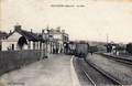 COUTANCES (Manche) - La gare et le train.