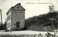 CORCY (Aisne) - La gare et le passage à niveau - Editeur : Marquin, buraliste.