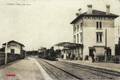 ISTRES (Bouches-du-Rhône) - Vue intérieure de la nouvelle gare - Arrivée d'un train.