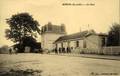 MERIEL (Seine et Oise) - La cour de la gare (collection particulière Jean-Marc Hellin).