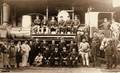 SAINT-SULPICE - LAURIERE (Haute-Vienne) - Le personnel de la gare et du dépôt - CARTE-PHOTO.