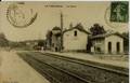 LA PORCHERIE (Haute-Vienne) - Vue intérieure de la Gare (1911).