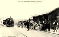 3597 - LES HERBIERS (Vendée) - La gare, arrivée d'un train - Editeur : Vassellier à Nantes.
