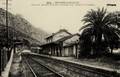 MENTON - Gare de Menton-Garavan, dernière gare avant la frontière - Editeur : illisible n°2018.