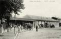 Givet (Ardennes) - La cour de la gare.