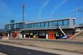 117799, Gezicht op het in aanbouw zijnde N.S.-station Utrecht Terwijde te Utrecht, met op de voorgrond de Utrechtseweg.