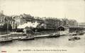 737 - NANTES (Loire-Inférieure) - Le quai de la Fosse et la gare de la Bourse.