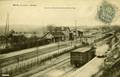 MERIEL (S. et O.) - La gare - Editeur : J. Frémont, imprimeur-libraire à Beaumont-sur-Oise.