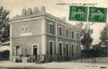 ASPRES-sur-BUECH (Hautes-Alpes) - La cour de la gare - Editeur : L.Moure.