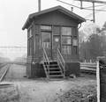 154731, Afbeelding van het seinhuis Post I bij het N.S.-station Nunspeet te Nunspeet., Nederlandse Spoorwegen, fotograaf
