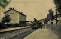CHAMPAGNE sur SEINE (Seine et Marne) - La gare et le train - Editeur : ND.