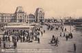 Ostende Railway Tram Train Belgium Flemish Station Tramways Antique Postcard