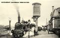 CHATEAUBRIANT (Loire-Inf.) - la Gare et le Train - Editeur : Daviaud, bazar.