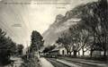 438 - MONTMELIAN (Savoie) - La gare et rocher dit " La Savoyarde" - Editeur : L. Blanc