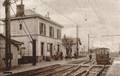 LIMERAY (Indre et Loire) - La gare et le passage d'une draisine.