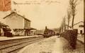 FONTAINE le PORT (Seine et Marne) - La gare et le train.