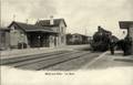 MERY sur OISE - La Gare et le train.