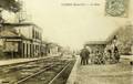 CLERES (Seine-Inférieure) - Intérieur de la gare - Au loin, arrivée d'un train - Editeur : Antoine Lazarus à Rouen.