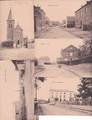 CORTHYS-KORTIJS-GINGELOM-LOTJE-REEKS-5 POSTKAARTEN-RUE DU PONT+L´ECOLE+RUE DE LA STATION+SNYERS+L´EGLISE-ZIE 7 SCANS-TOP