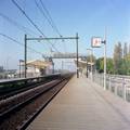 852486, Gezicht op het tijdelijke N.S.-station Utrecht Terwijde aan de Hof ter Weydeweg te Utrecht., Lansink, V.M., fotograaf
