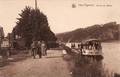 Heer - Agimont: boat arrival. People disembarking at Heer-Agimont station.