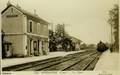 206 - MARMAGNE (Cher) - La gare et le train - Editeur : Fougères-Pellé.