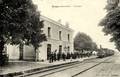GALGON (Gironde) - La gare - Arrivée d'un train.