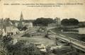 4739 - QUINTIN (Côtes-du-Nord) - La petite Gare des Départementaux, l'Eglise, le Château et l'Etang.