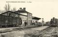 SAINT-POURCAIN sur SIOULE (Allier) - La gare et le train.