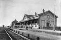 154605, Gezicht op de perronzijde van het N.S.-station Culemborg te Culemborg., Nederlandse Spoorwegen, fotograaf