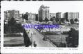 93818 SPAIN ESPAÑA LEON PUENTE DE LA ESTACION DE TREN STATION TRAIN Y GLORIETA POSTAL POSTCARD