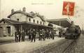 GRETZ (S. et M.) - Vue intérieure de la gare - Editeur : Brugnon, buraliste.