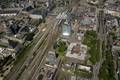 802281, Luchtfoto van de kantoorgebouwen bij het N.S.-station Utrecht Centraal te Utrecht, uit het zuidoosten., Het Utrechts Archief, fotograaf