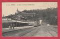 Esneux - La Gare et le Tunnel ... train en gare ... gendarmes sur le quai - Feldpost 1915 ( voir verso )