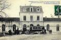 1 - ANCENIS (Loire-Inférieure) - La Gare et les Autobus qui font le service d'Ancenis à Ingrandes.