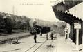 2 - GAN (Basses-Pyrénées) - Intérieur de la gare - Arrivée d'un train - Editeur : CC.