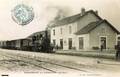 BEAUMONT de LOMAGNE (T.-et-G.) - La Gare et le Train - Editeur : Passama, imprimeur-libraire.