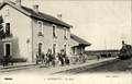 2 - RIVEHAUTE (Basses-Pyrénées) - La Gare et le Train.