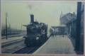 Flémalle Haute La Gare avec train (Reproduction - Photo)