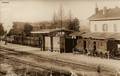 MEYMAC (Corrèze) - La gare et le train.