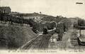 Environs de Meulan - JUZIERS - La Gare vue de la Passerelle - Editeur : J.Klein n°23.