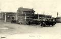 FOURMIES (Nord)- Les Autocars dans la cour de la gare.