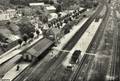 BOUZONVILLE (Moselle) - Vue générale sur la gare vers 1955.