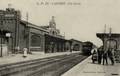 CAUDRY (Nord) - La gare et le train - Editeur : L.P. n°25.
