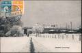 Postcard Aalborg Ålborg Winter Straße - Bahnhof 1916