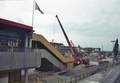 827672, Afbeelding van de sloop van het Centraal Station te Utrecht, gezien vanaf de Stationstraverse., Uilenbroek, W.H.M., fotograaf/filmer