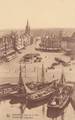 carte postale ancienne,BELGIQUE,BELGIE, BELGIUM,OSTENDE EN 1935,OOSTENDE,PORT,ATTELA GE,LA GARE