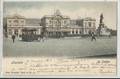 Leuven - Louvain - La Station 1902 (ingekleurd, station, paardentram, tram)