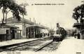 41 - MONTROND les BAINS (Loire) - La Gare - Arrivée d'un train.