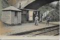 WALZIN ..-- GARE . 1913 vers BRUXELLES . Voir verso .